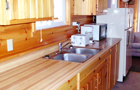 Cabin 7 kitchen