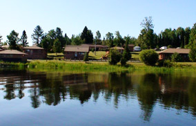 View of camp from the lake